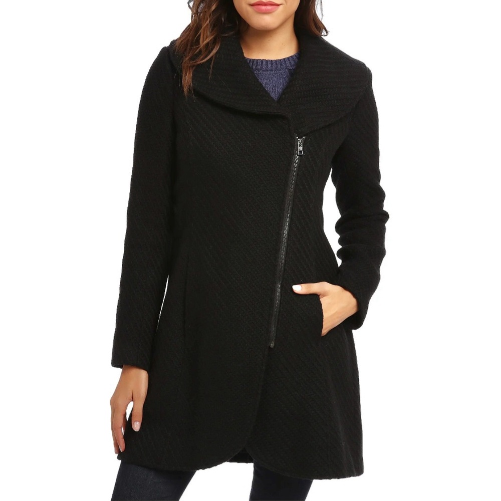 Jessica Simpson Black Pea Coat